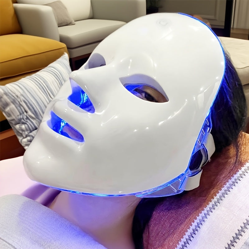 7 Color LED Facial Mask – 7 In 1 Face & Neck Beauty Device