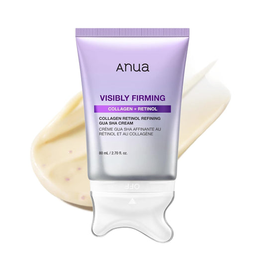 ANUA Retinol Collagen Neck & Face Firming Cream – Gua Sha Moisturizer 2.7oz