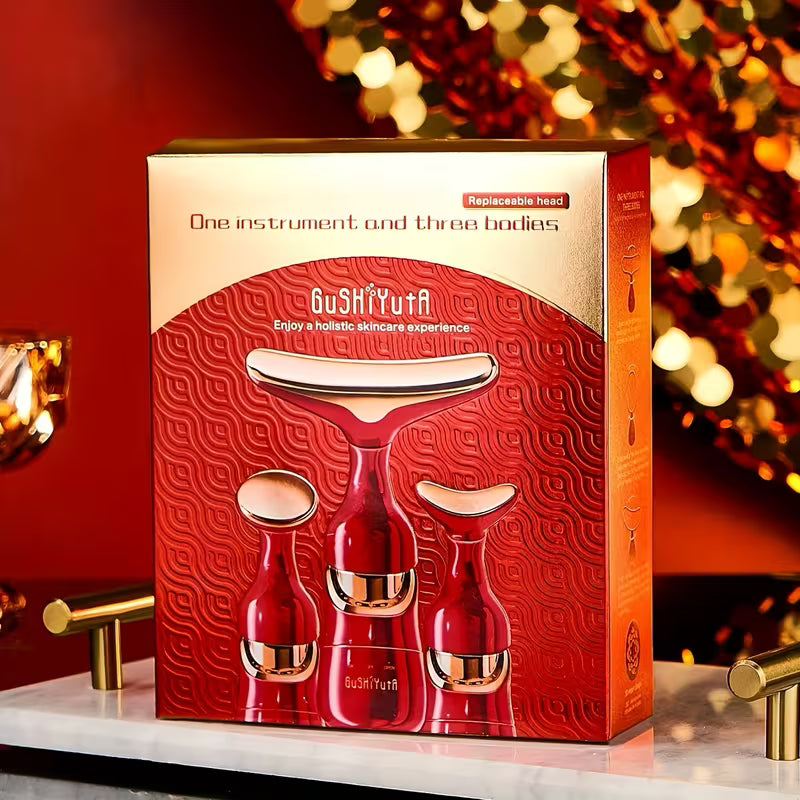 3-in-1 Facial & Neck Massager Beauty Device