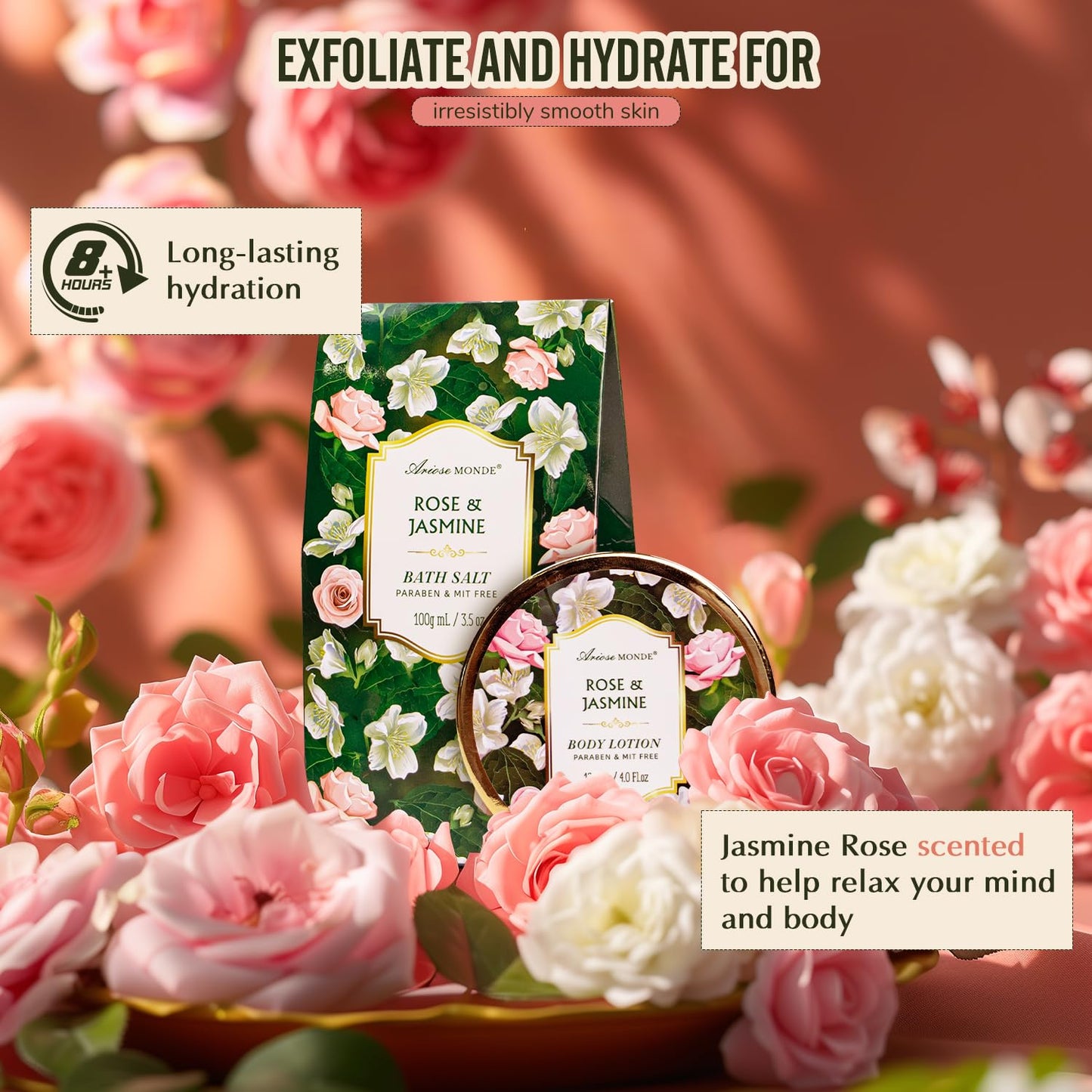 Rose Jasmine Spa Gift Set for Women