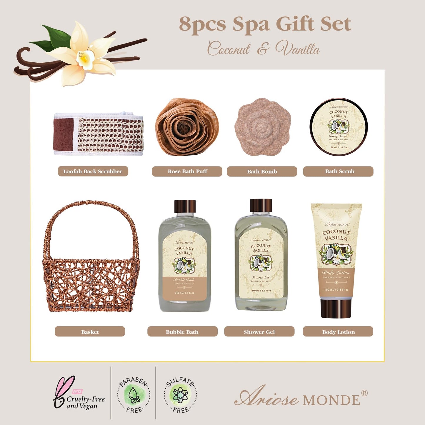 Rose Jasmine Spa Gift Set for Women