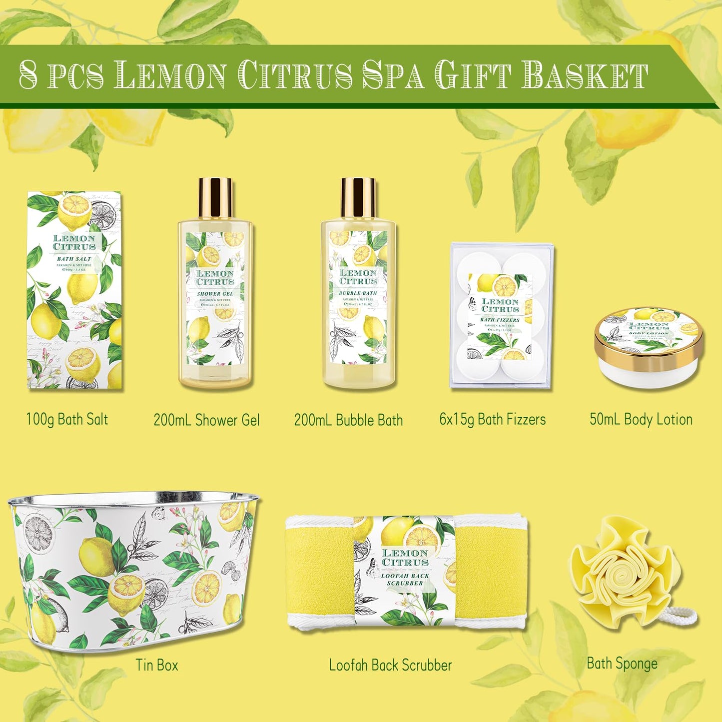 Rose Jasmine Spa Gift Set for Women