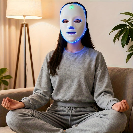 7 Color LED Facial Mask – 7 In 1 Face & Neck Beauty Device