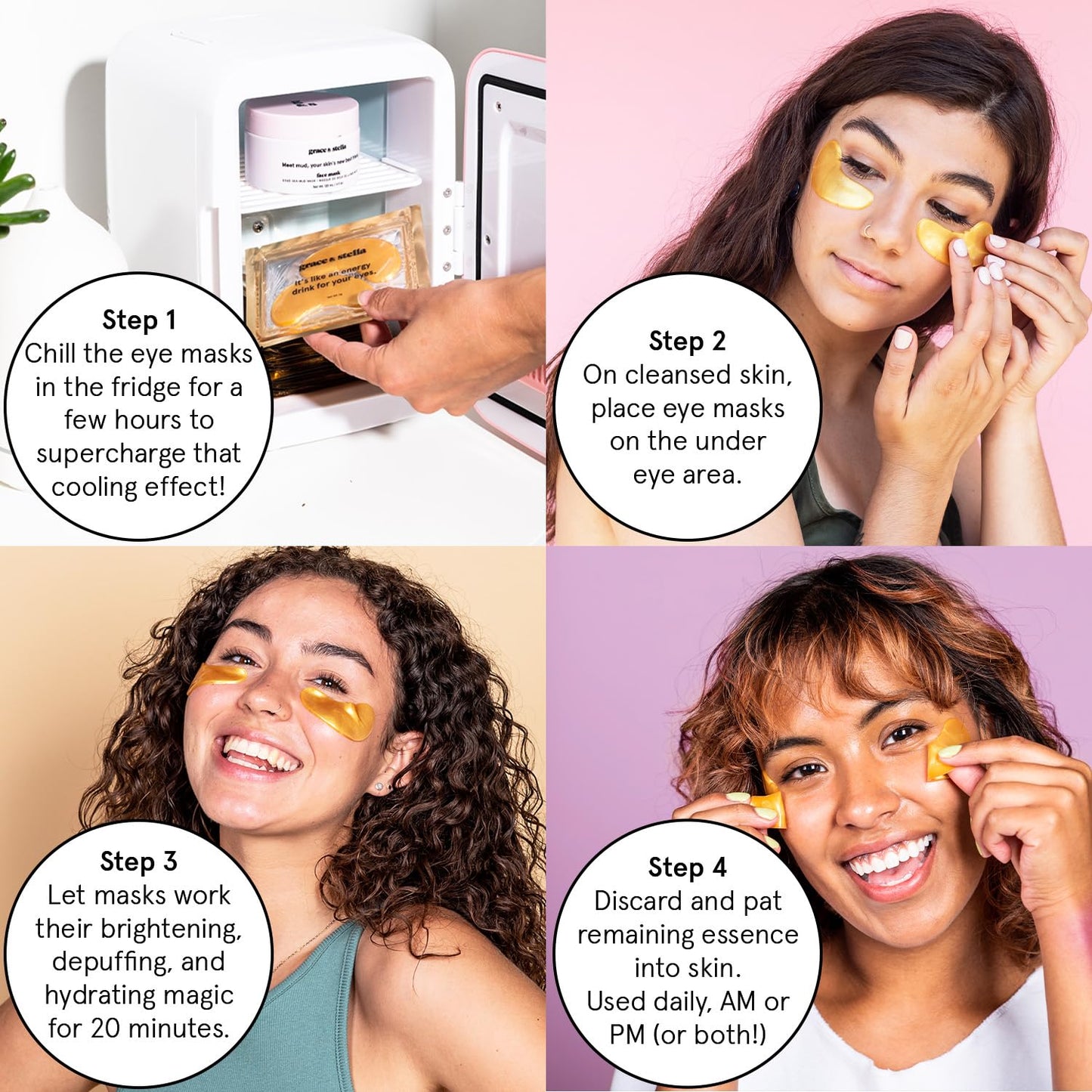 Gold Under Eye Mask Patches 24 Pairs