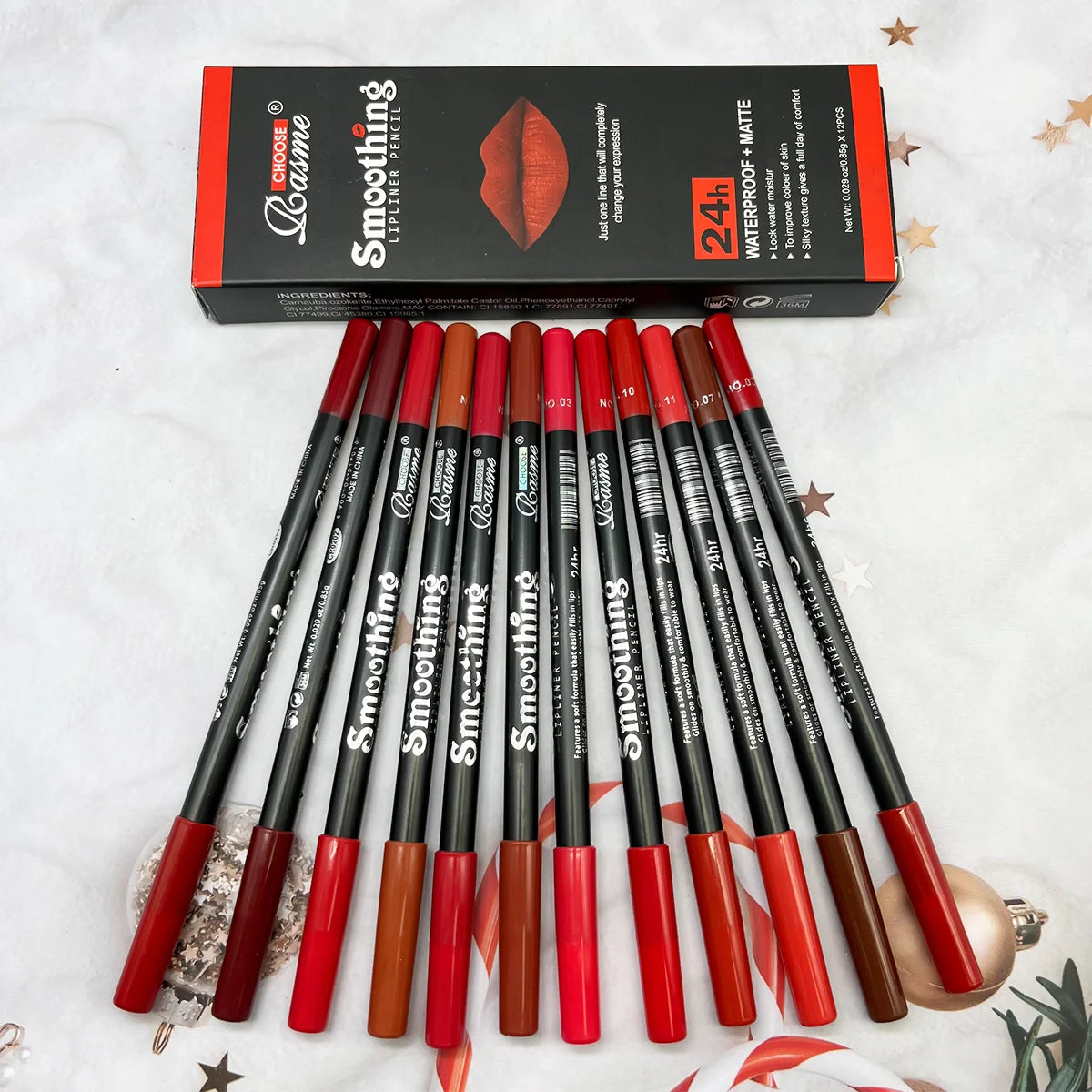 12PCS Matte Lipstick & Lip Liner Set – Long Lasting Velvet Matte Collection 💄