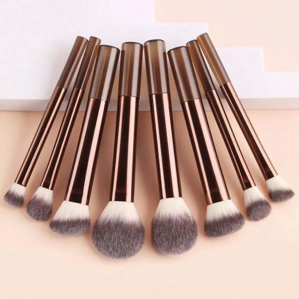 8PCS Professional Makeup Brush Set for Flawless Face & Eye Makeup
