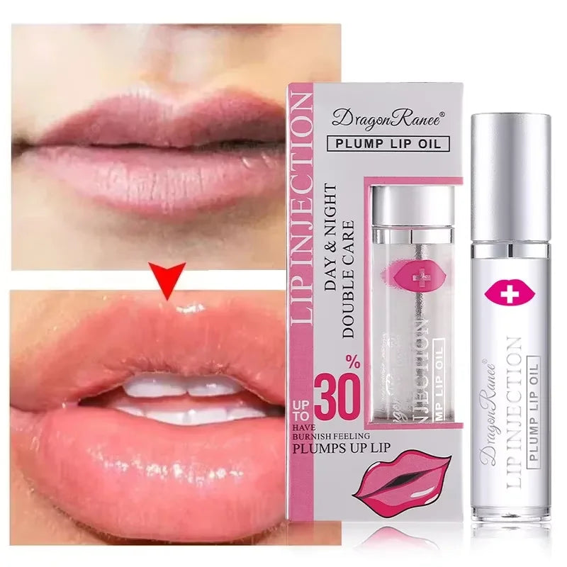Instant Lip Plumper Oil – Hydrating Volumizing Gloss Serum 💋