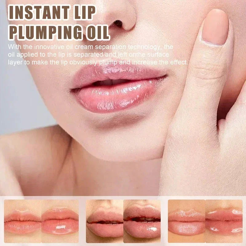 Instant Lip Plumper Oil – Hydrating Volumizing Gloss Serum 💋