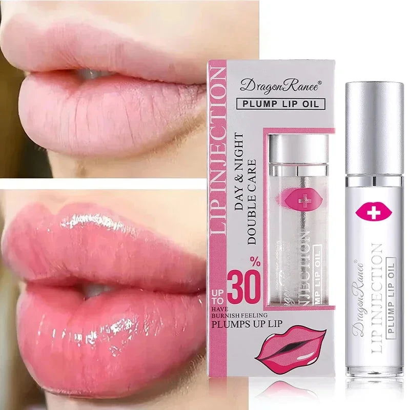 Instant Lip Plumper Oil – Hydrating Volumizing Gloss Serum 💋