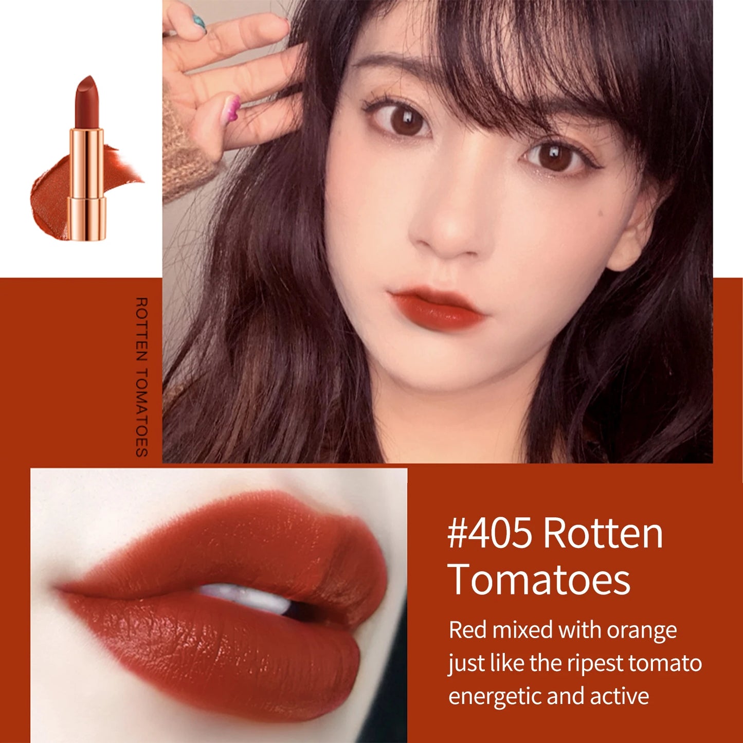 3 Color Matte Lipstick Set with Silver Chain Bag – Waterproof Long Lasting Lip Makeup 💄