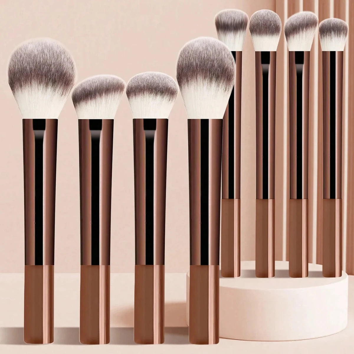 8PCS Professional Makeup Brush Set for Flawless Face & Eye Makeup