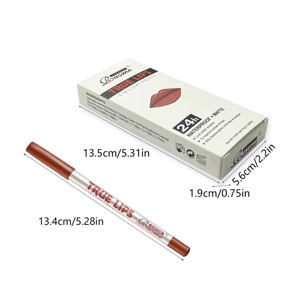 12PCS Matte Lipstick & Lip Liner Set – Long Lasting Waterproof Makeup Kit 💄