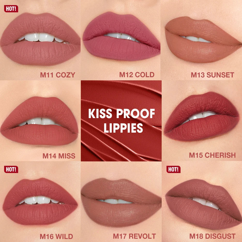 8PCS Matte Lipstick Set – Long Lasting Waterproof Velvet Lip Tint Collection 💄
