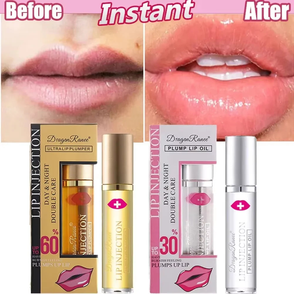 Instant Lip Plumper Oil – Hydrating Volumizing Gloss Serum 💋